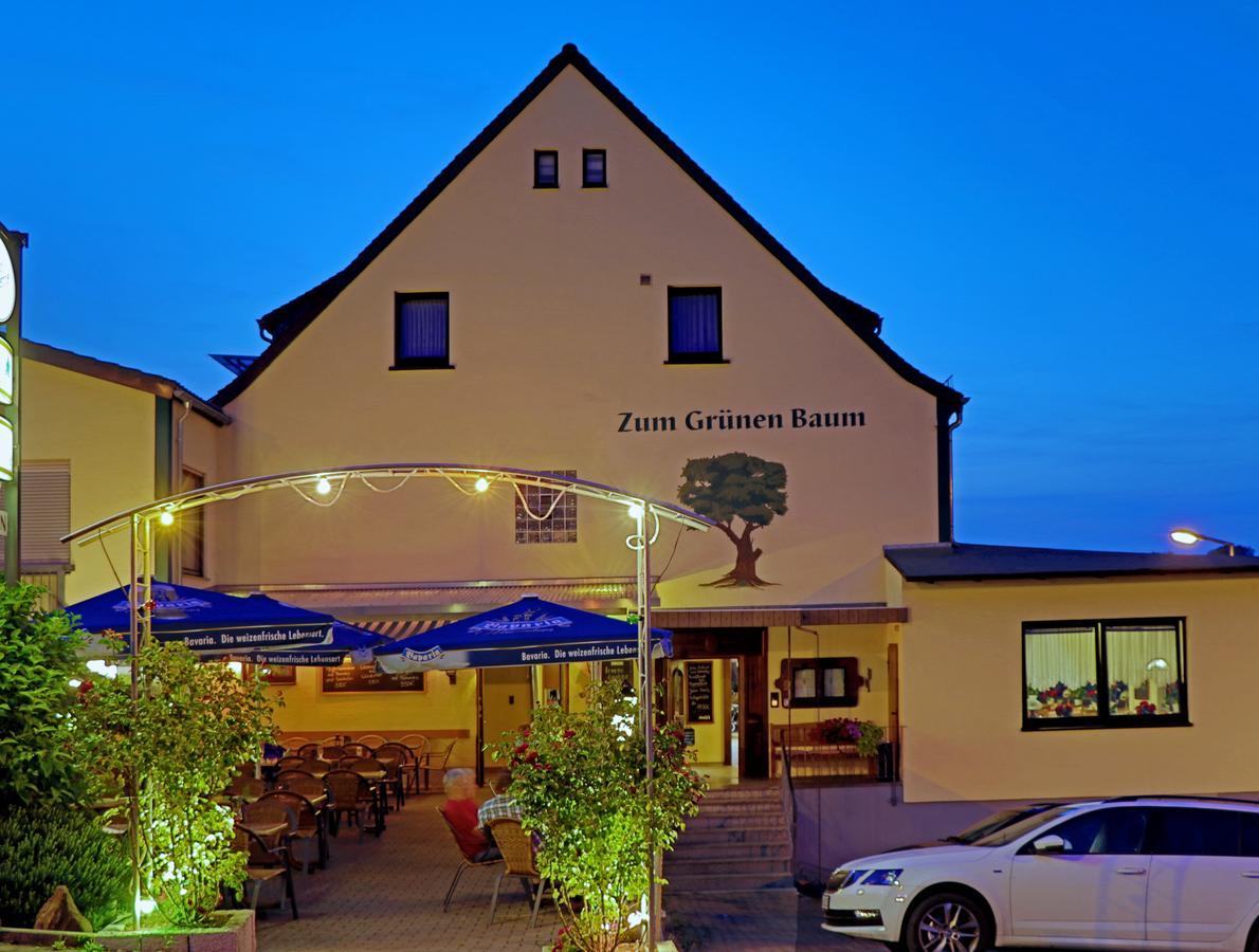 Restaurant Gruener Baum Hotel Leidersbach Luaran gambar